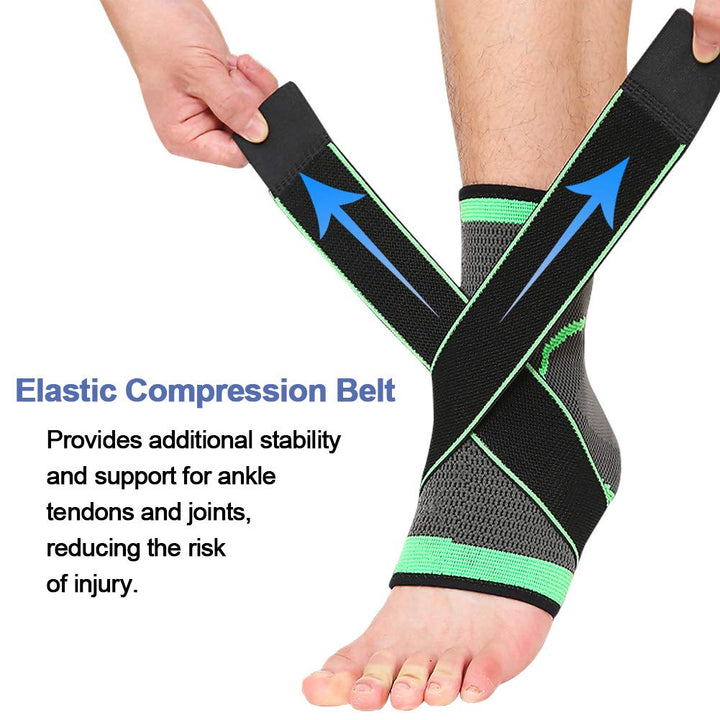 beister 1 Pair Ankle Brace Compression Support Sleeve f