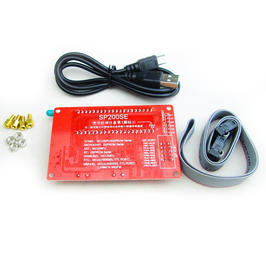 HiLetgo 51 Microcontroller Programmer SP200SE USB Burner Support AT89C52 24C02 93C46 300 Variety of Chips