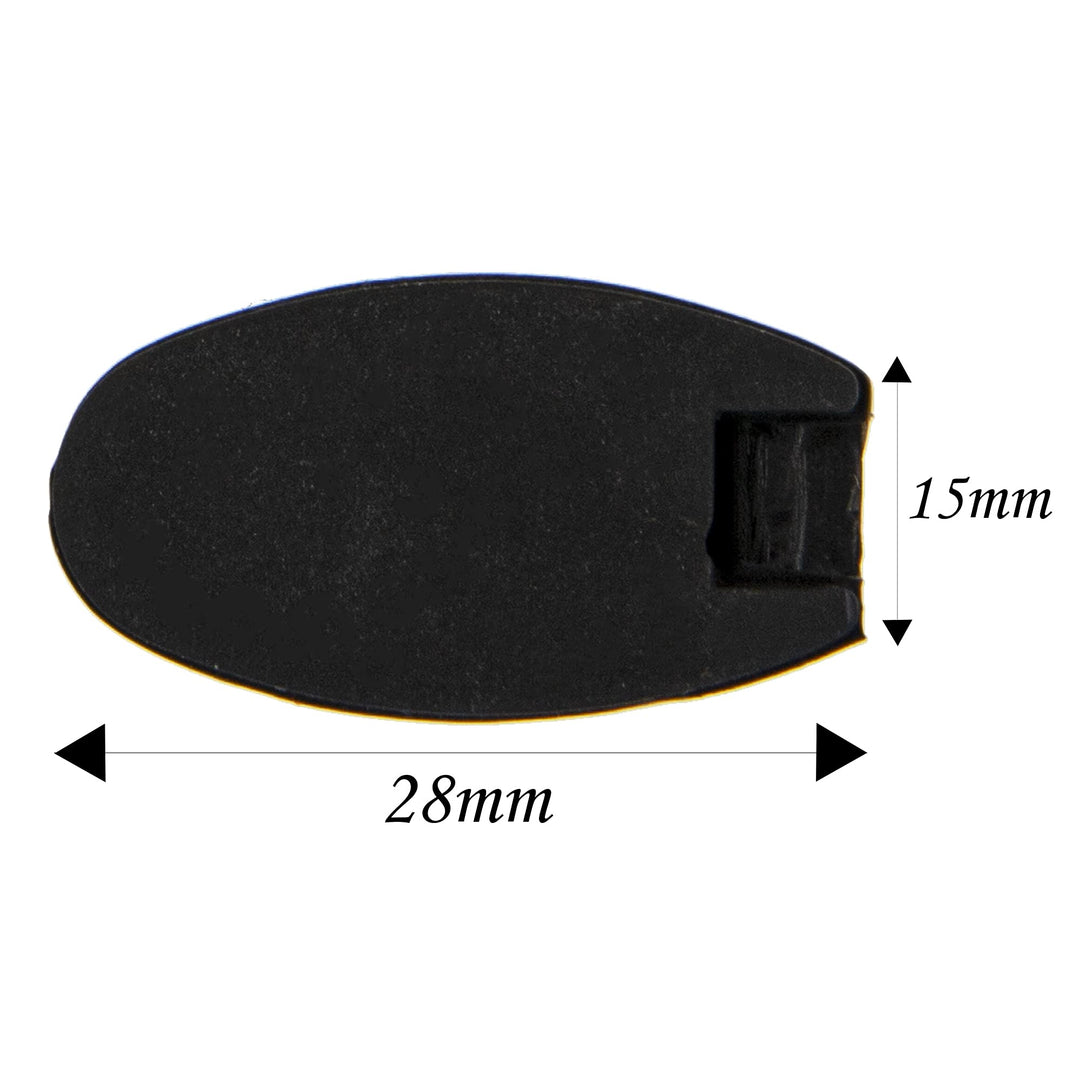 6Pcs Yootones Saxophone Thumb Finger Rest Palm Key Risers Compatible with Treble/Alto/Tenor Sax Key (Black)