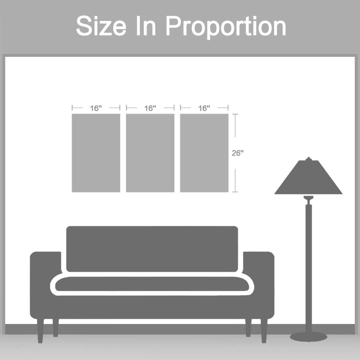 Abstract Tree Canvas Wall Art - 3 Pieces Silver Blue Blooming Plant Picture Modern Landscape Prints Forest Painting for Living Room