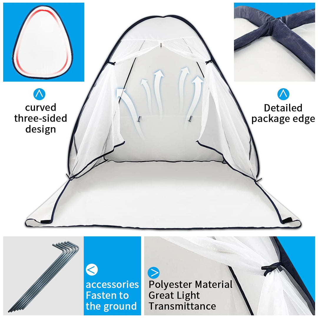 PLANTIONAL Portable Paint Tent for Spray Painting: 4.9x