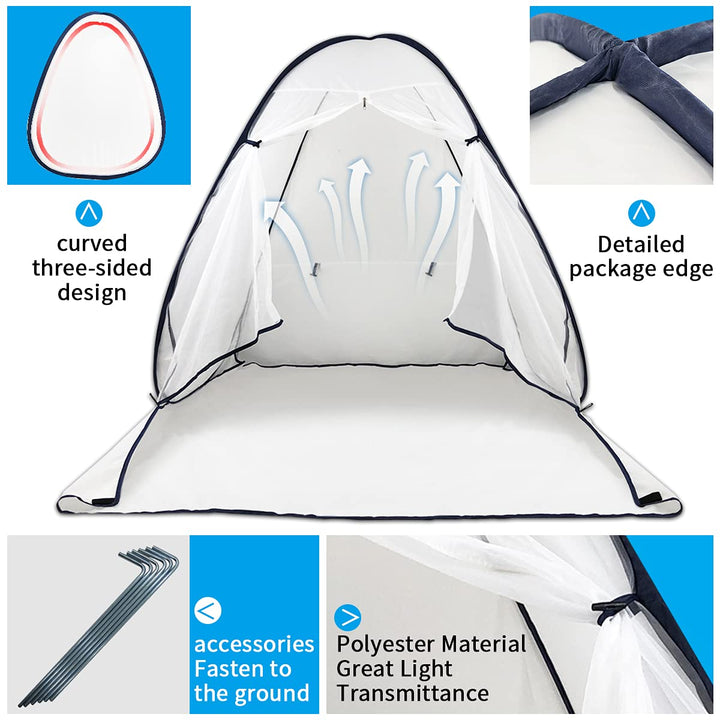 PLANTIONAL Portable Paint Tent for Spray Painting: 4.9x