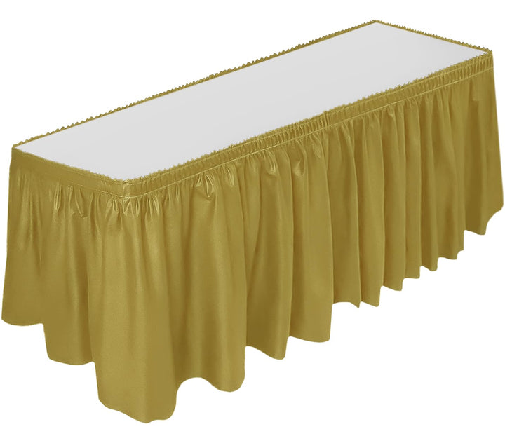 DecorRack Table Skirt, 29 in x 14 ft -BPA Free- Plastic