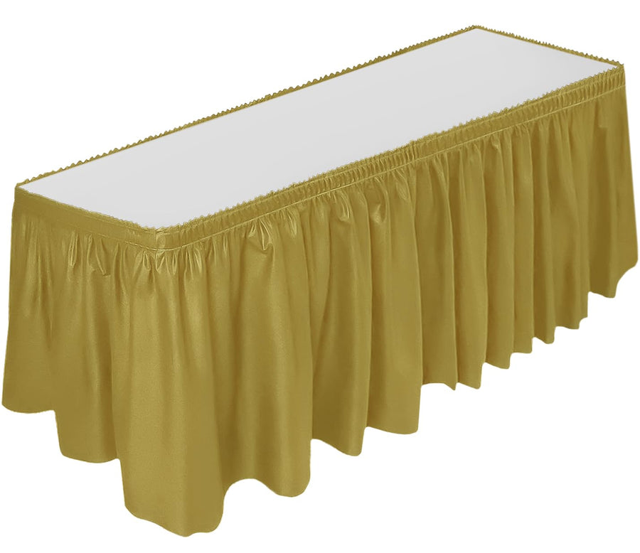 DecorRack Table Skirt, 29 in x 14 ft -BPA Free- Plastic