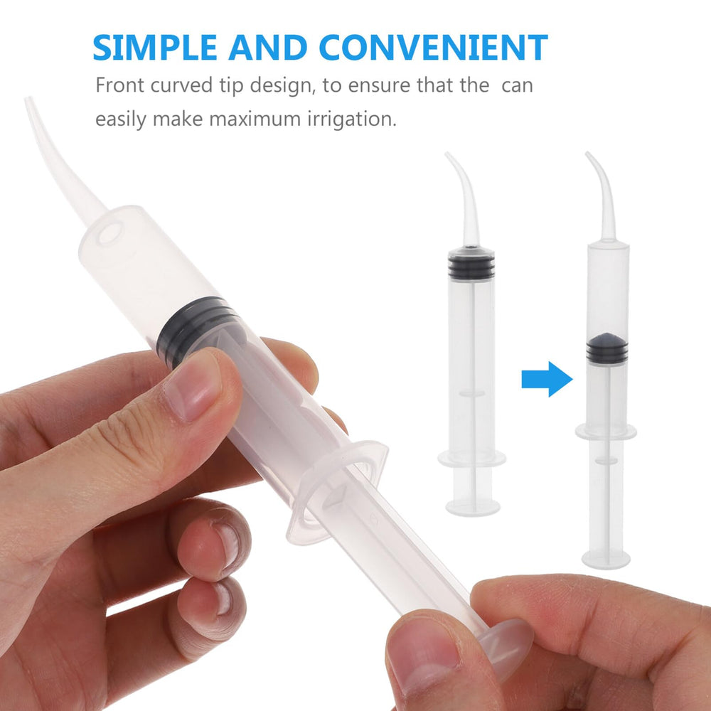 ROSENICE Disposable Dental Irrigation Syringe with Curv