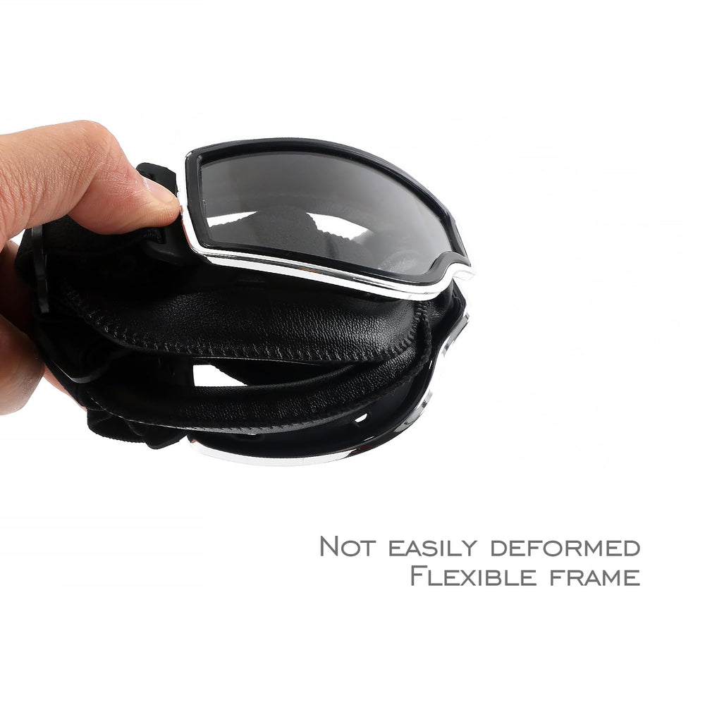 GGBuy Motorcycle Goggles Vintage Anti Fog Pilot Glasses