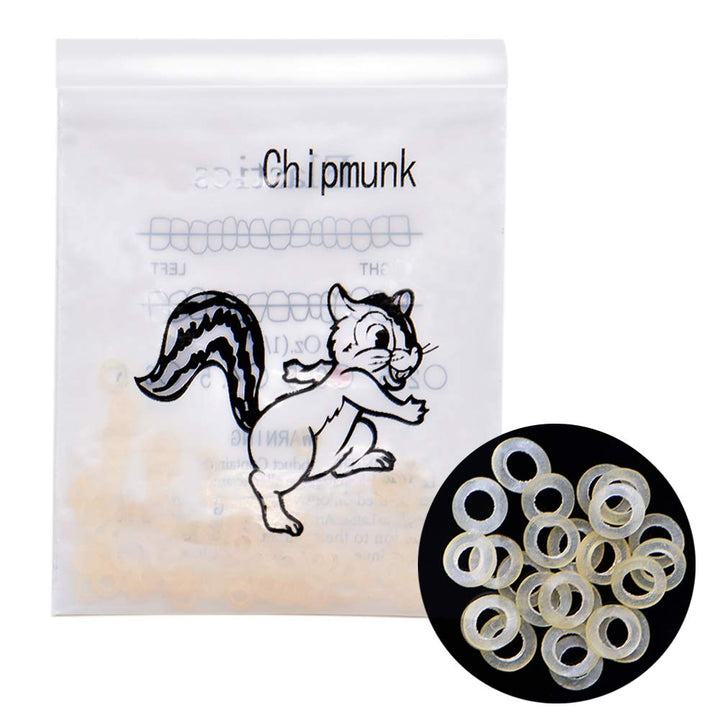 Dental Orthodontic Rubber Bands Orthodontic Elastic Orthodontic Supply (1/8, 3.5 Oz)