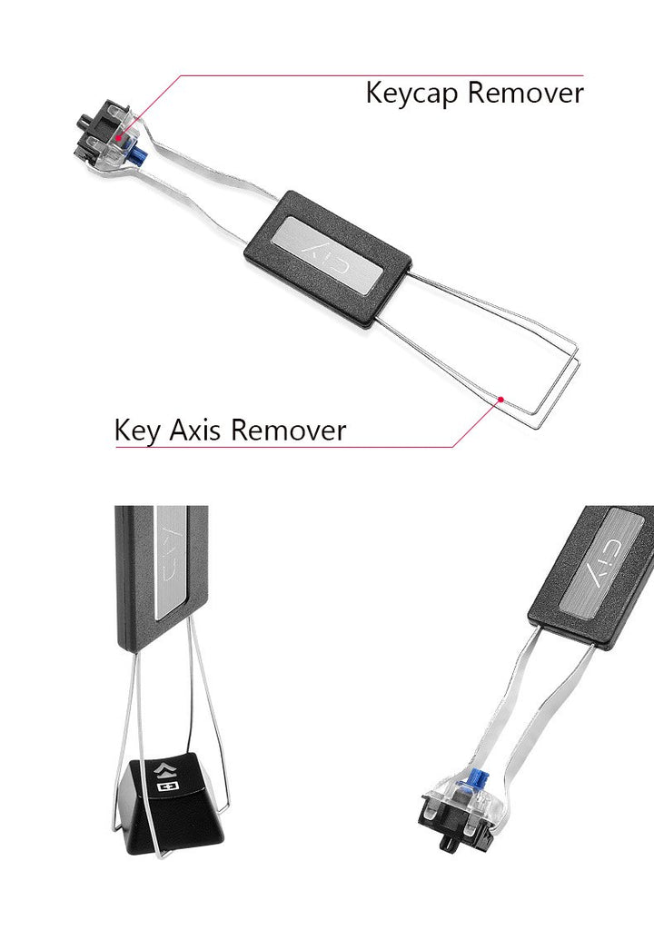 2 Pack Keycap Puller, Stainless Steel Key Keycap Removal Tool/Keycap Remover/Remove Fixing Keyboard Tools for Mechanical Keyboard