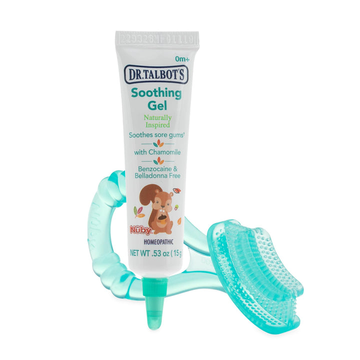 Dr. Talbot's Soothing Gel for Sore Gums with Silicone Massaging Toothbrush - 2-Piece Set