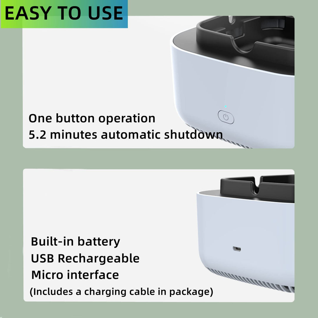 Smokeless Ashtray for Cigarettes, Multifunctional Ash Tray for Indoor Home Office (Non-Rechargeable)