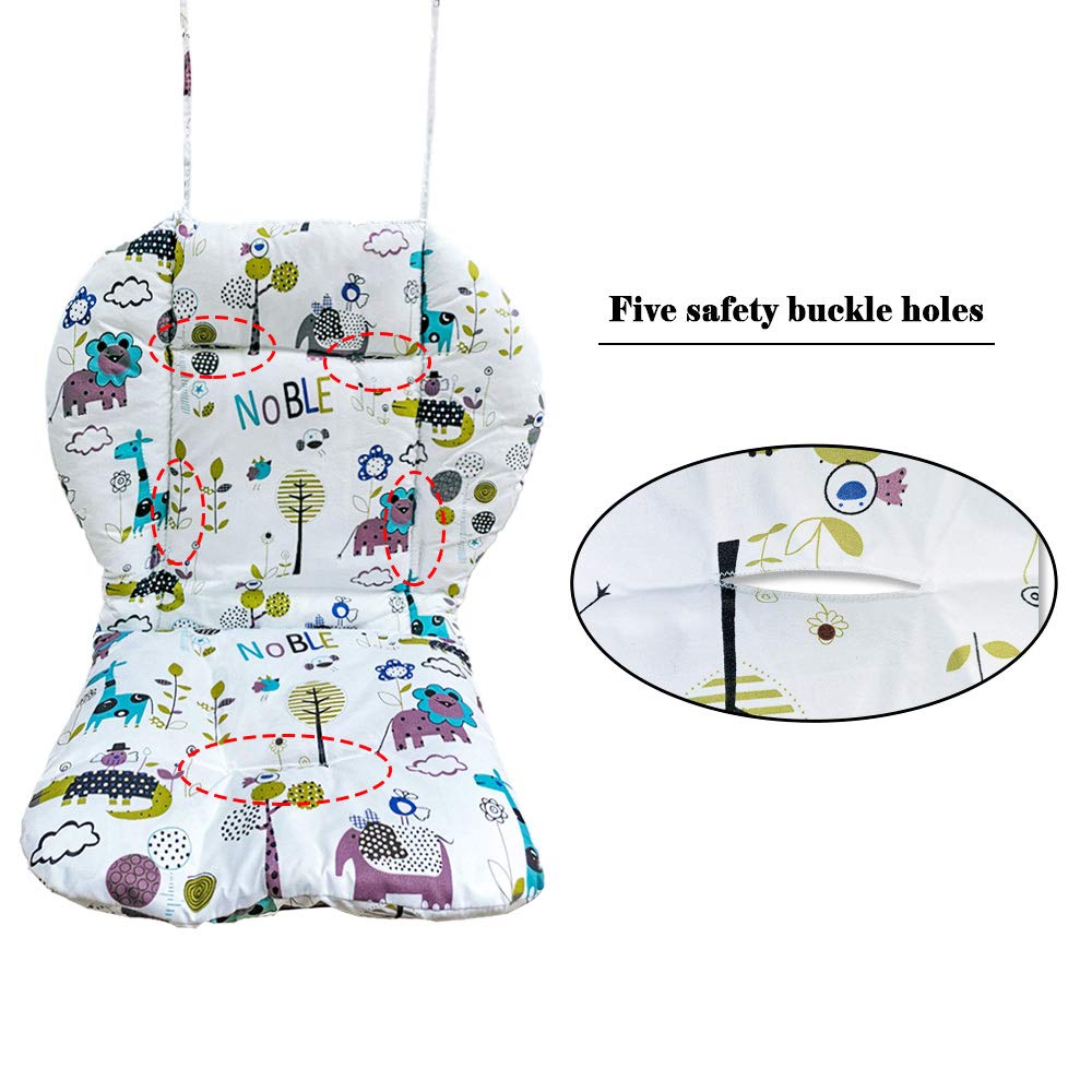 High Chair Pad,highchair seat, highchair Cushion, seat Pad,Soft and Comfortable, Light and Breathable, Cute Patterns, Make The Baby More Comfortable(Jungle Animal Pattern)