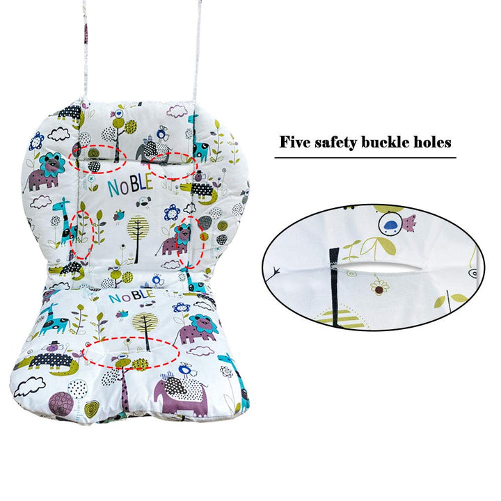 High Chair Pad,highchair seat, highchair Cushion, seat Pad,Soft and Comfortable, Light and Breathable, Cute Patterns, Make The Baby More Comfortable(Jungle Animal Pattern)