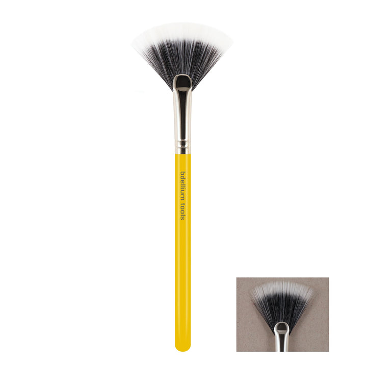 Studio Line Duet Fiber Fan Brush, Yellow