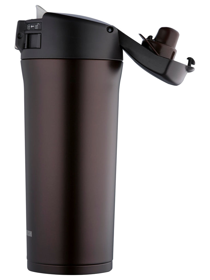 Stainless Steel Travel Mug, 16 oz, Dark Cocoa
