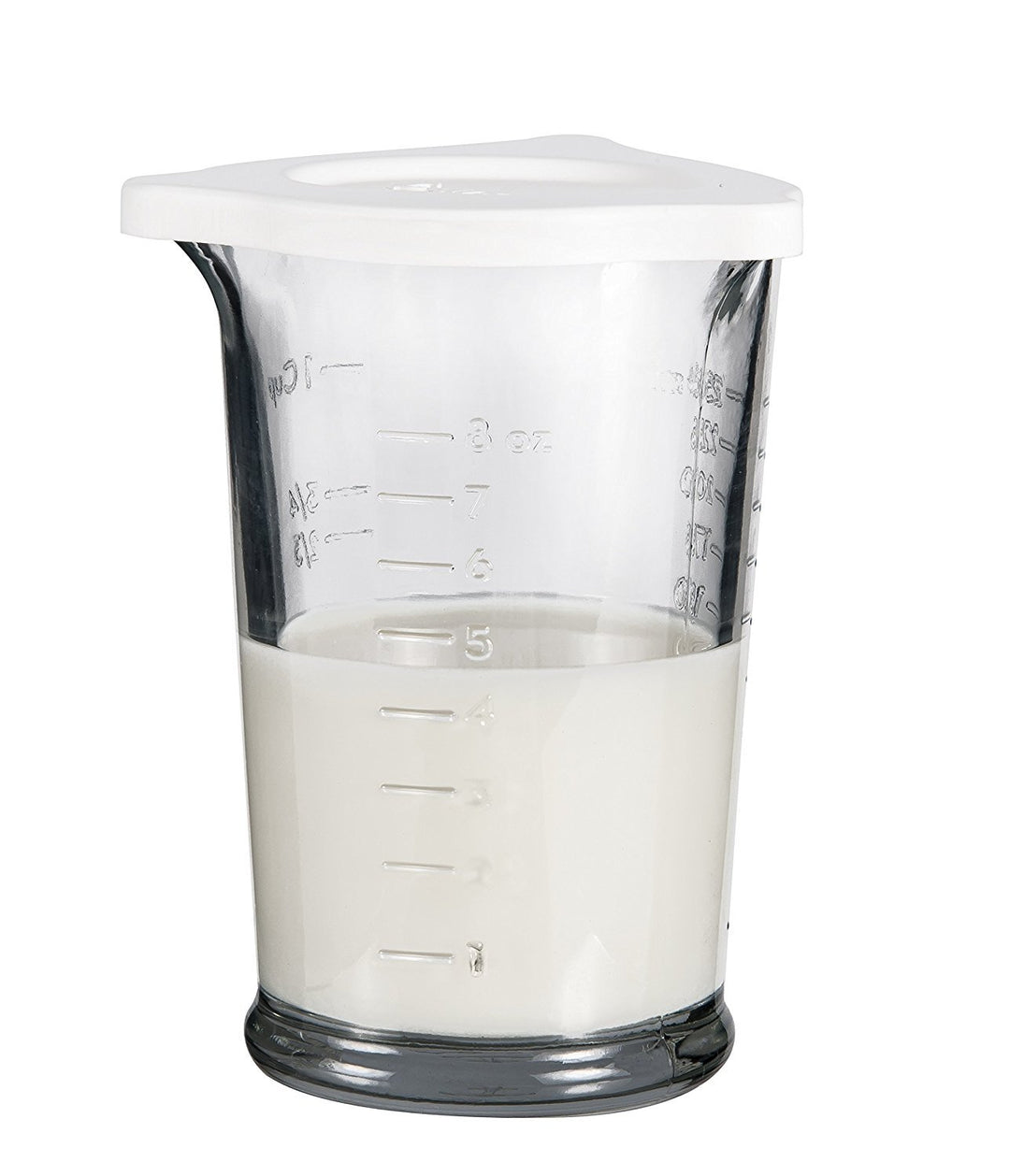 Triple Pour Glass Measuring Cup, 8 Oz Measuring Glass