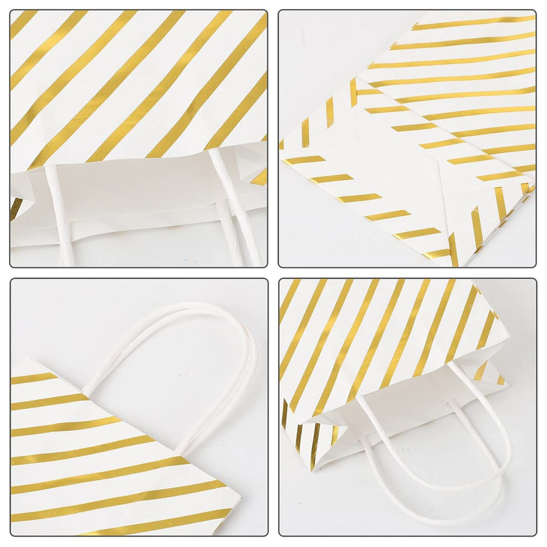XNX 24 Pack Paper Gift Bags Party Favor Bags Recyclable