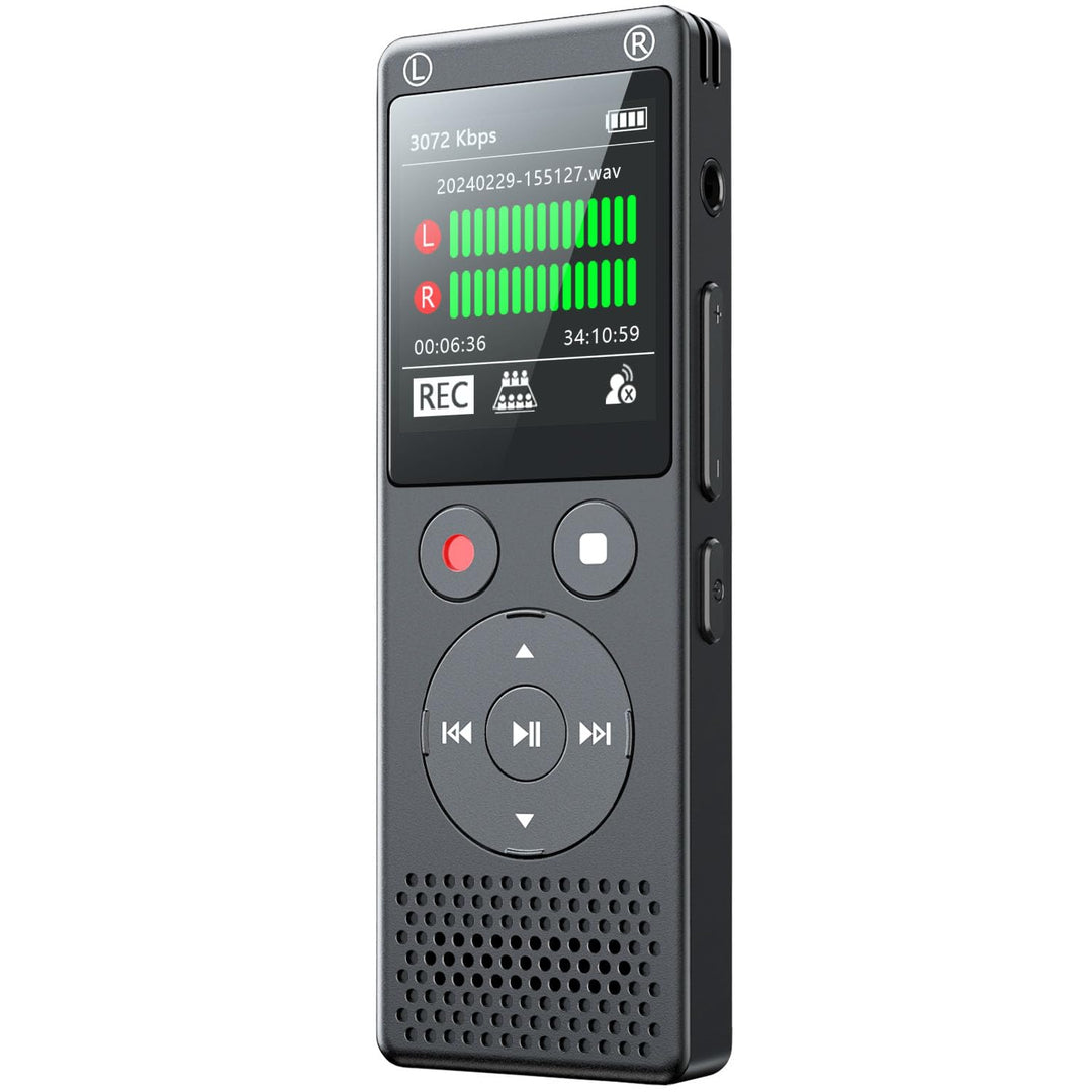 64GB Digital Voice Recorder, Voice Activated Recorder,Small Tape Recorder with Speaker, Voice Recorder for Lecture,Meetings,Class, Noise Reduction