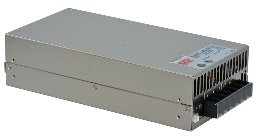 MEAN WELL SE-600-12 AC to DC Power Supply, Single Output, 12V, 50 Amp, 600W, 1.5 - 374011