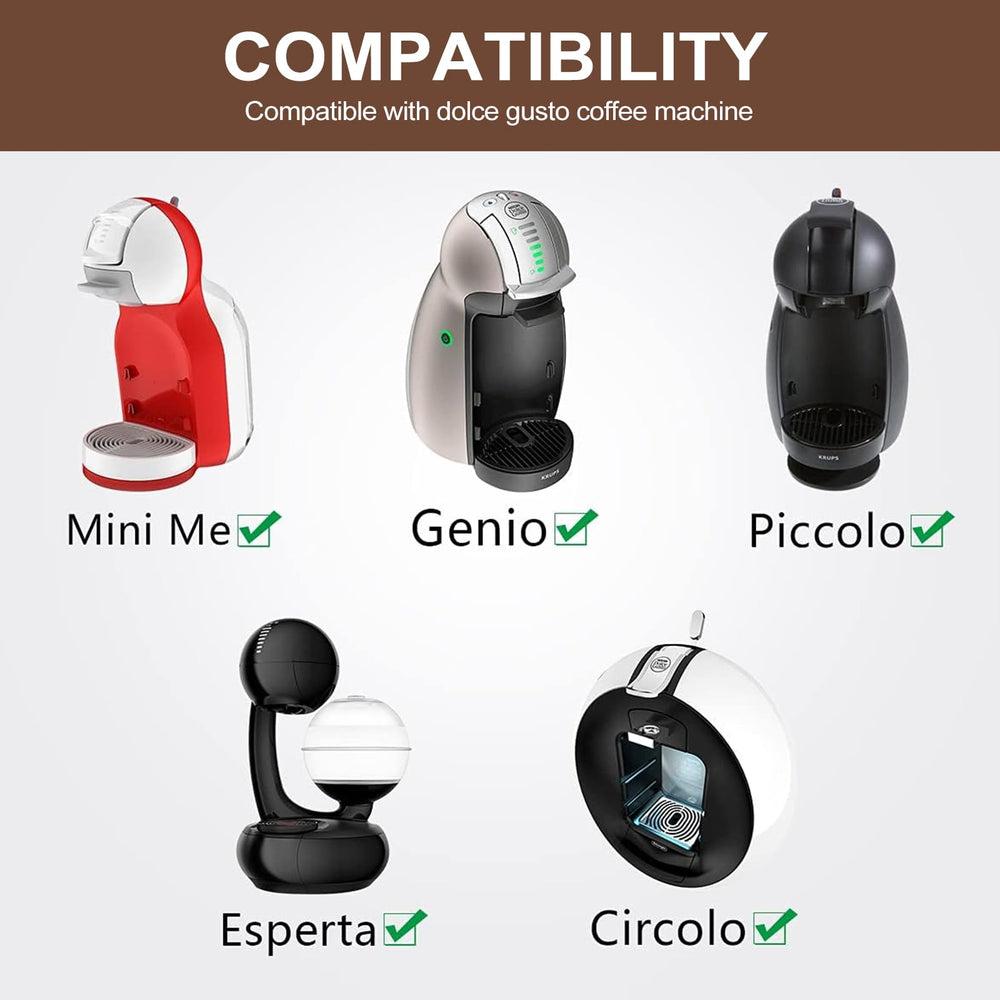 KEEPOW Reusable Coffee Capsules Compatible with Nescafe
