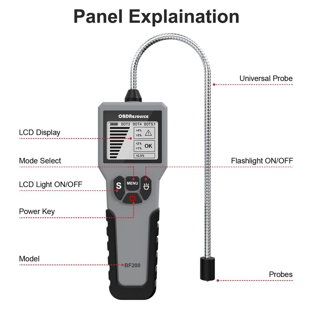 Brake Fluid Tester, Profession Automotive Motorcycle Br