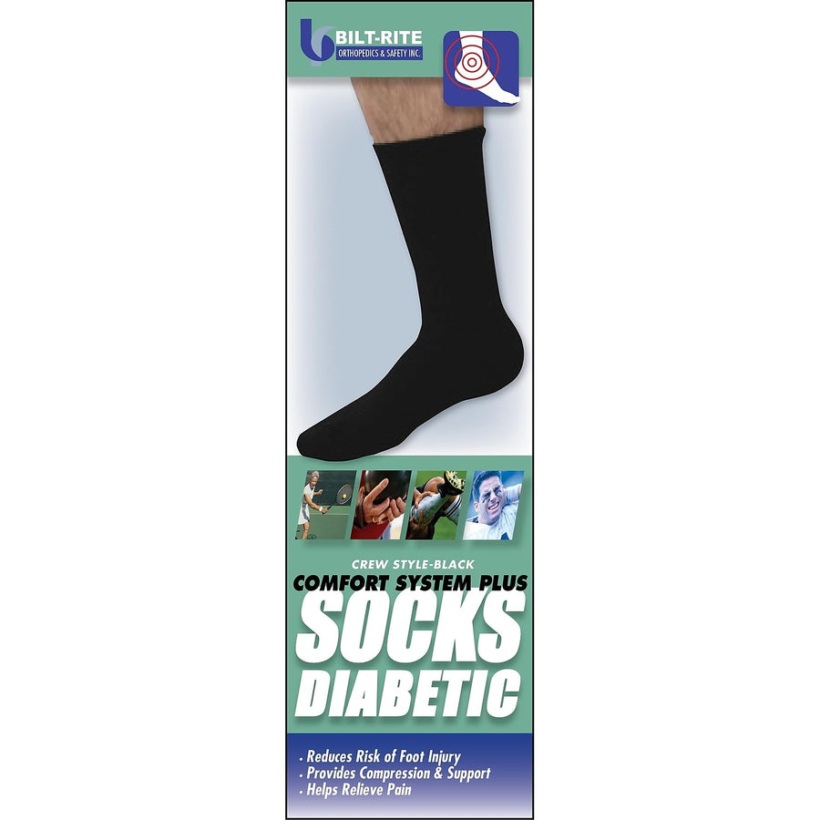 Bilt-Rite Mastex Health BR Sox Plus, Black, X-Large