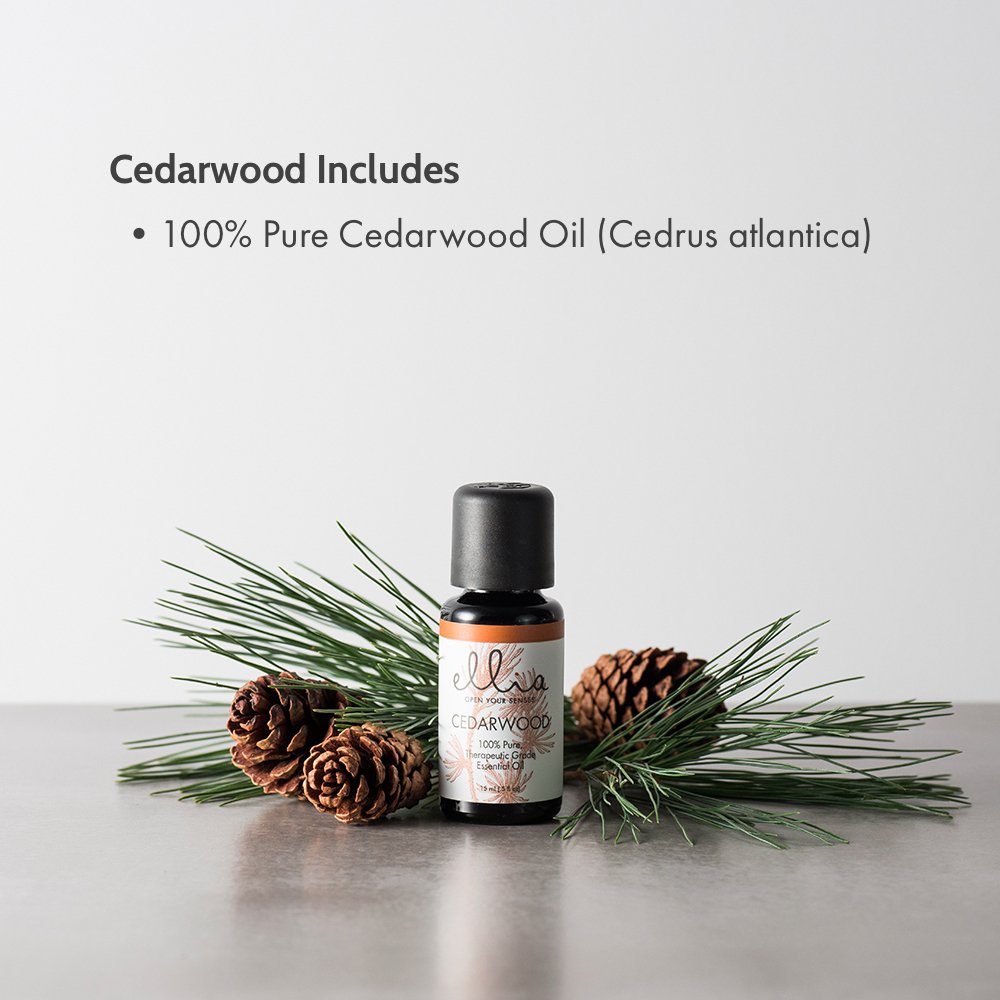 Cedarwood Aromatherapy Essential Oil | 15 mL, 100% Pure