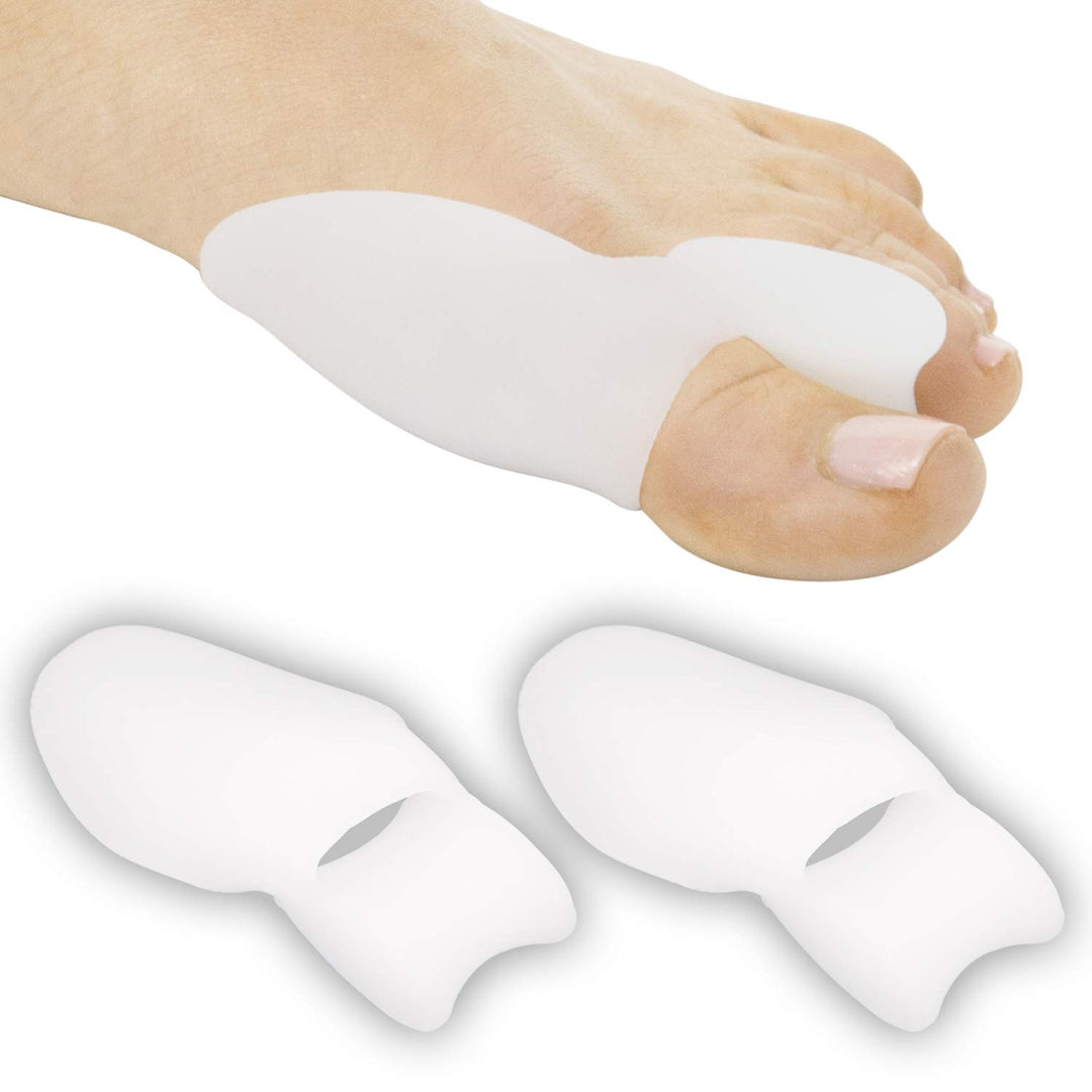 Bunion Pads and Toe Separator By Envelop (Two-Pack) - Best Dual Action Protector Treatment - Gel Bunion Pads and Toe Straightener - Vive Guarantee
