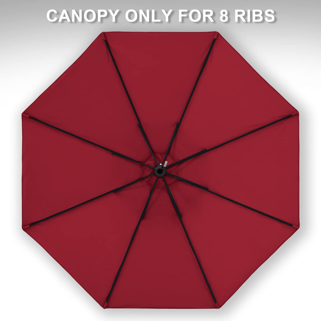 MASTERCANOPY Patio Umbrella 9 ft Replacement Canopy for