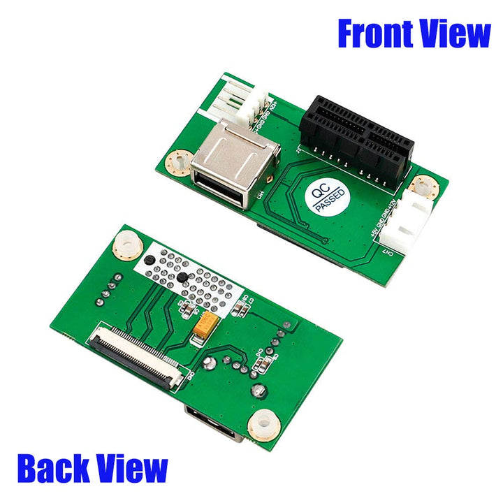 NGFF (M.2) Key A/E to PCI-E Express x1 + USB Riser Card