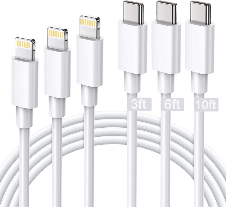 iPhone Lightning Charger Cable,iPhone Charger Cable [MFi Certified] 4Pack 10FT Extra Long iPhone Charging Cable Cord,USB to Lightning Cable for iPhone 14 ProMax/13Pro/12MiNi/11/XS/XR/8/7/6,AirPods