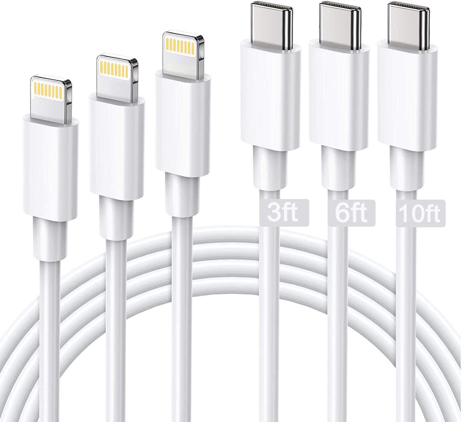 iPhone Lightning Charger Cable,iPhone Charger Cable [MFi Certified] 4Pack 10FT Extra Long iPhone Charging Cable Cord,USB to Lightning Cable for iPhone 14 ProMax/13Pro/12MiNi/11/XS/XR/8/7/6,AirPods