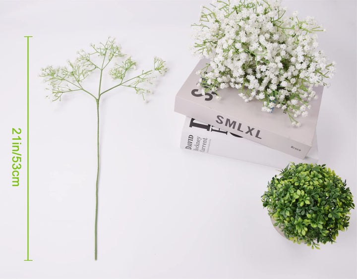 YSBER 10Pcs Baby Breath/Gypsophila Artificial Fake Silk