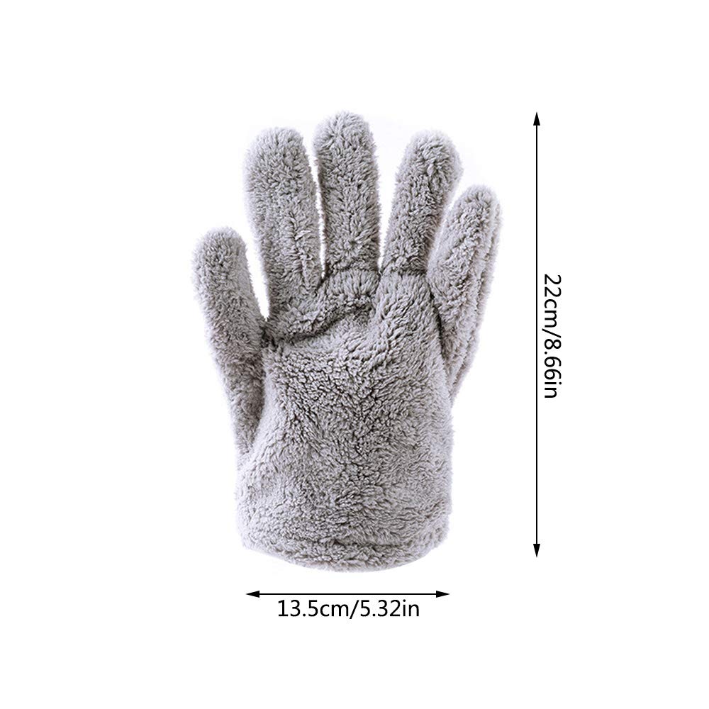 3 Pieces Hair Drying Gloves, Super Absorbent Quick Dry Mitten for Wet Hair, Better Use with Hair Dryer