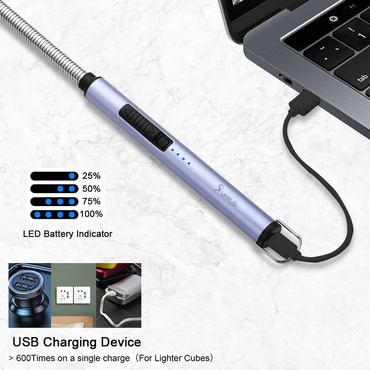 SUPRUS Electric Lighter Candle Lighter USB Type C Recha