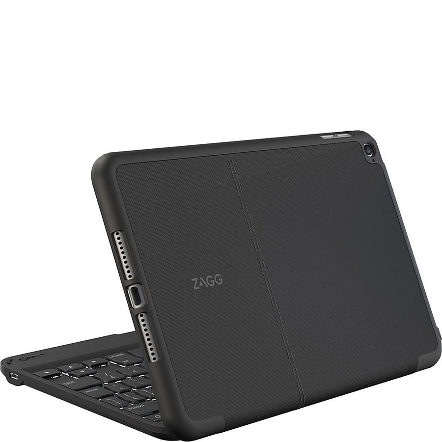 Folio Case, Hinged with Backlit Bluetooth Keyboard for iPad Mini 4 - Black