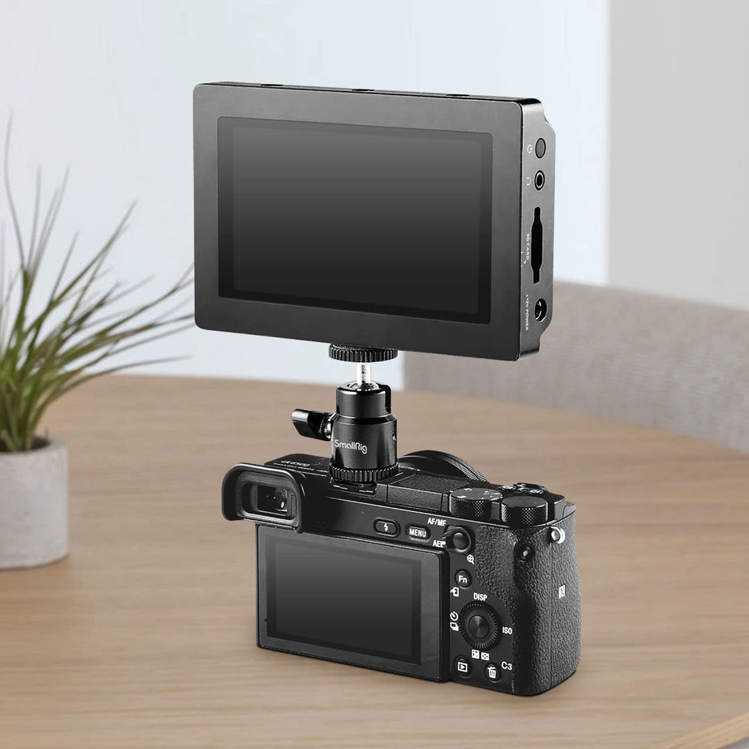 SmallRig 1/4 Camera Hot Shoe Mount, Ballhead Tripod wit