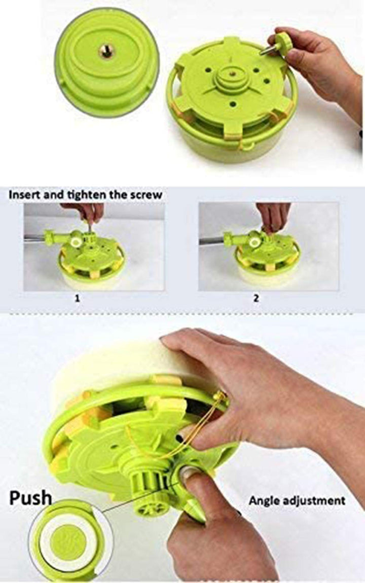 Window Cleaning Tool U Shaped Window Cleaner for External Window Washer with Telescopic Pole, Angle Adjustable Sponge Head and Squeegees