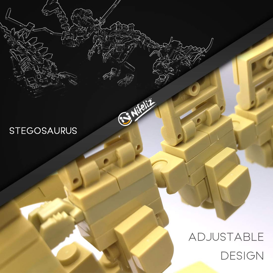 Dinosaur Fossils Building Kit (Stegosaurus, 491pcs)