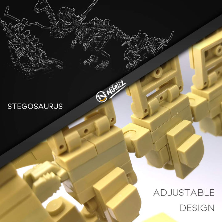Dinosaur Fossils Building Kit (Stegosaurus, 491pcs)