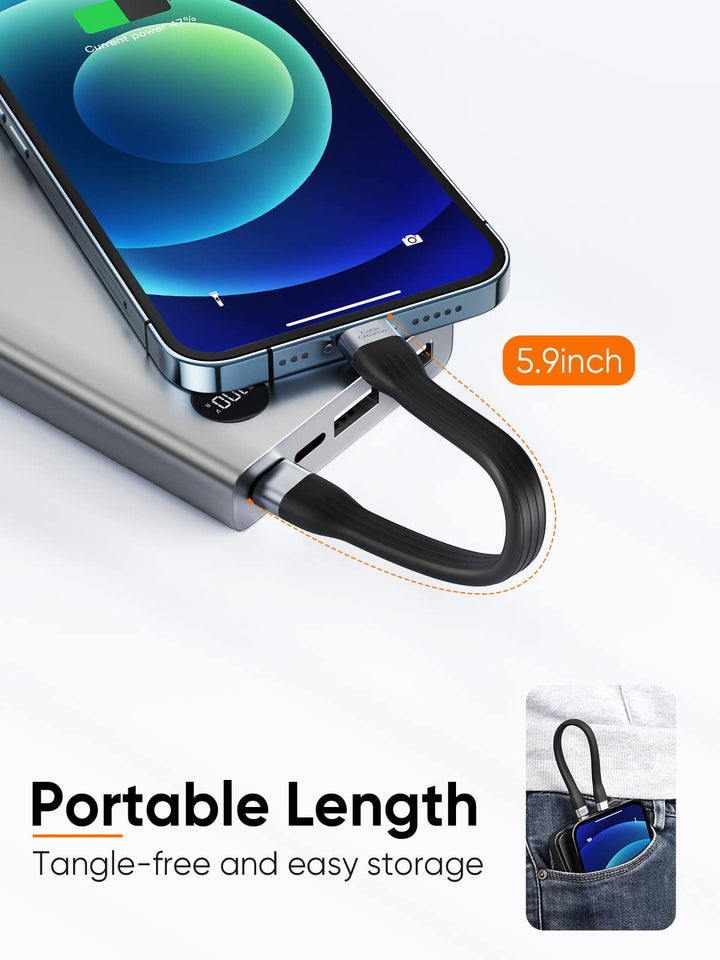 USB C to Lightning Cable Short, [MFi Certified], 15 cm Fast Charging Cable &amp; Data Transfer, for iPhone 14/14 Pro Max/13/13 Pro/12/12 Pro/11/X/XS/XR/8, iPad and AirPods Pro, etc.