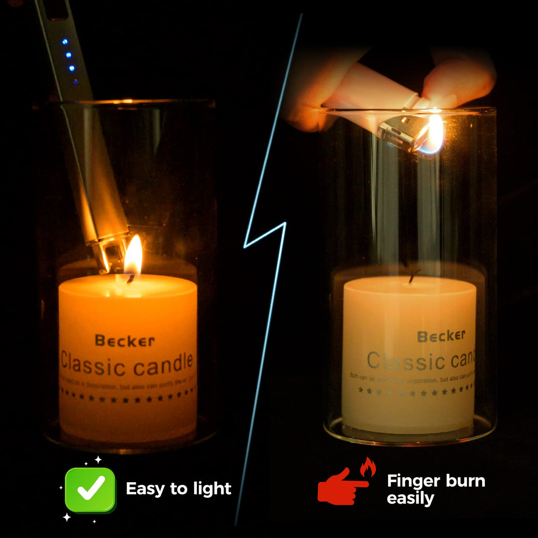Bswalf Lighter Candle Lighter, Electric Lighter USB Rec