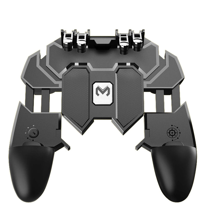 PUBG Mobile Game Controller, [Upgrade] 6 Finger Trigger Phone Controller Gamepad with Cooling Gamepad for Shooter Sensitive Aim Trigger for Android &amp; iOS for Knives Out/Rules of Survival