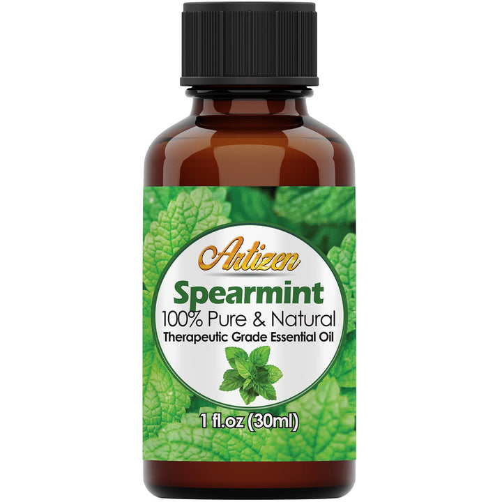 Spearmint Essential Oil (100% PURE &amp; NATURAL - UNDILUTED) Therapeutic Grade - Huge 1oz Bottle - Perfect for Aromatherapy, Relaxation, Skin Therapy &amp; More!