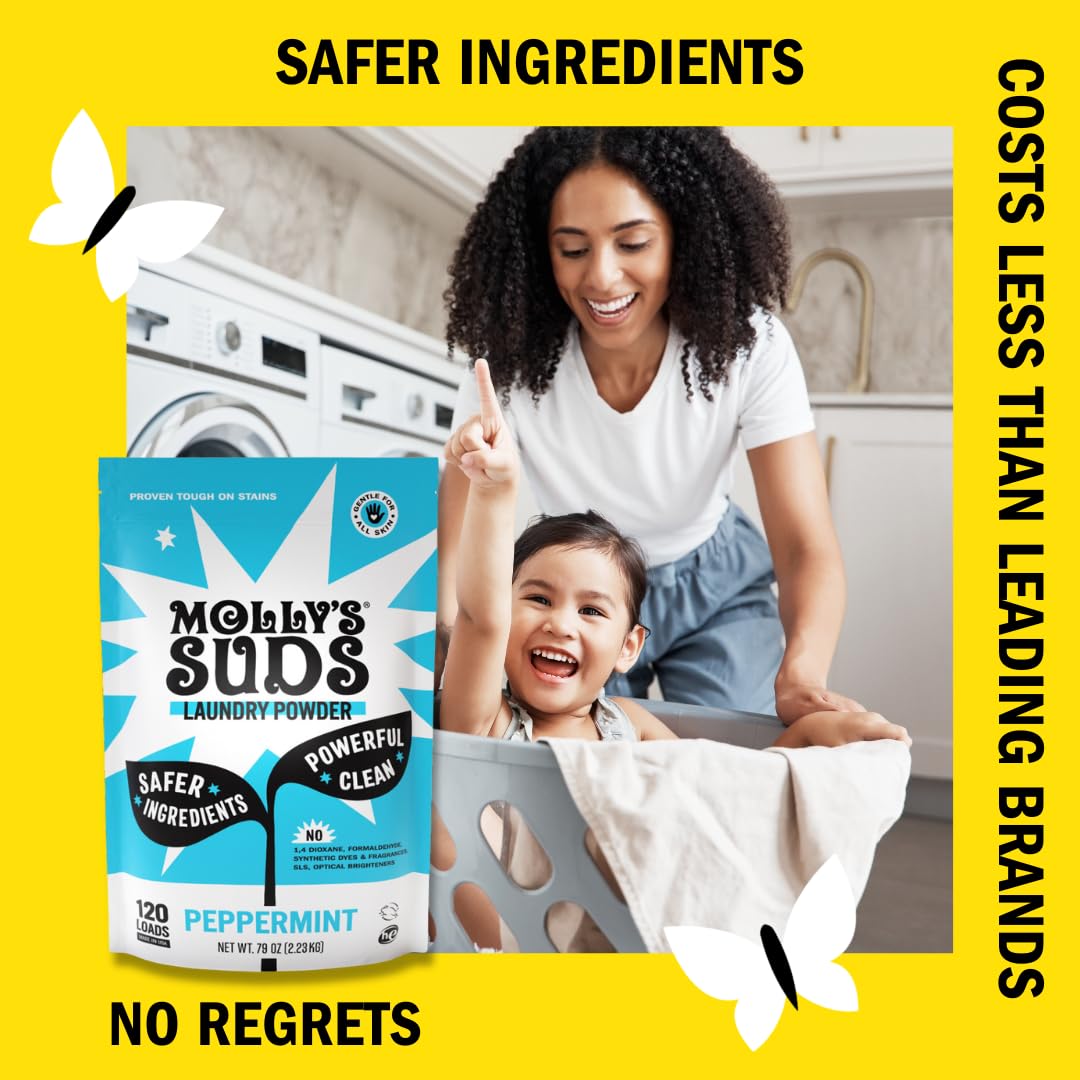 Molly&#39;s Suds Natural Laundry Powder, 70 Loads, 