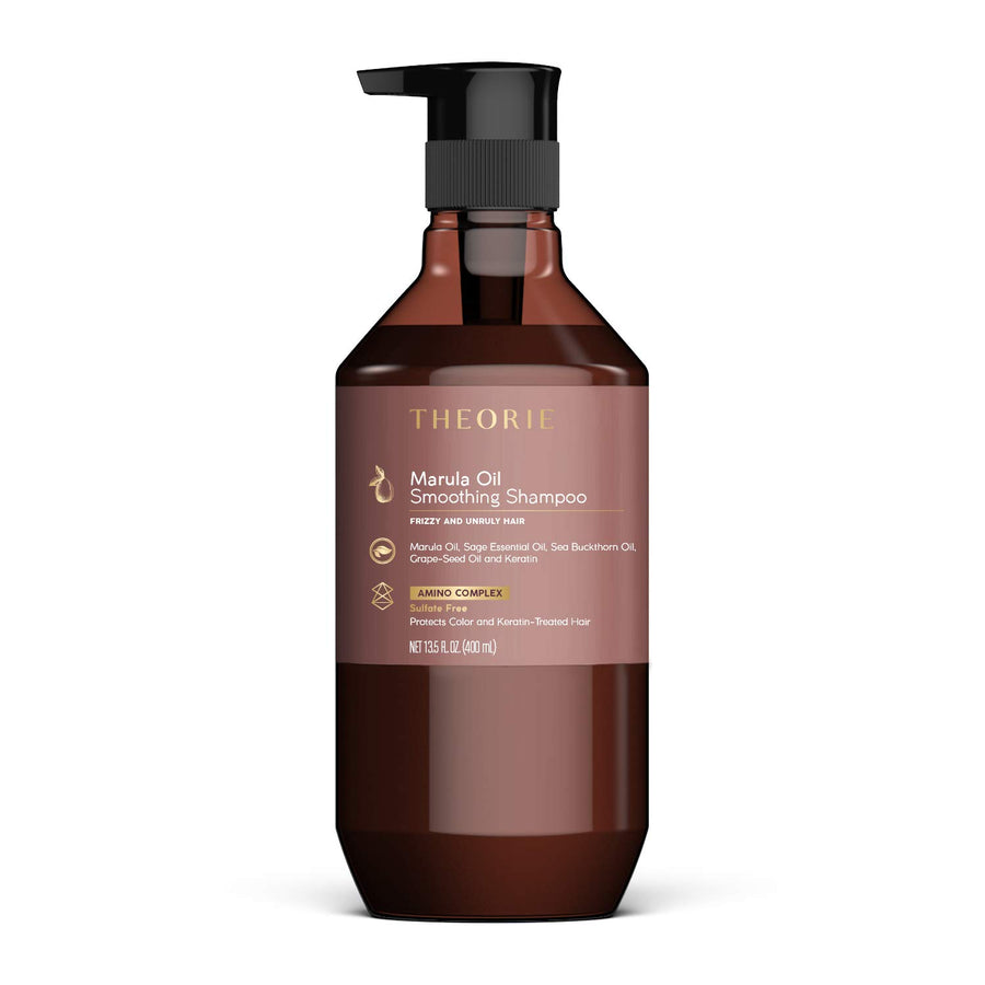Marula Smoothing Shampoo - Frizz Control with Marula, Sea Buckthorn & Grape Seed Oils, Sulfate-Free, Gluten-Free, All Hair Types, 400 ML