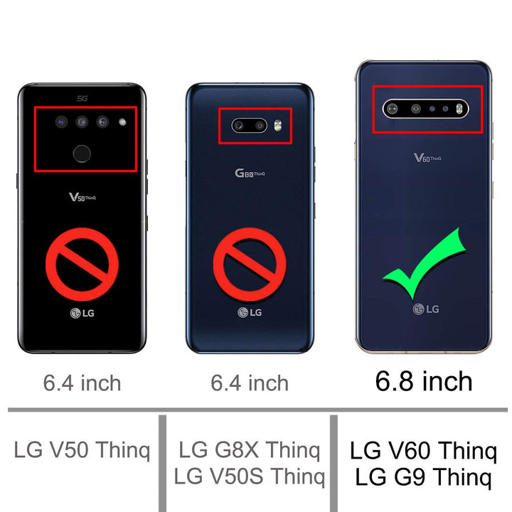 Osophter for LG V60 ThinQ Case, LG V60 Case Clear Trans