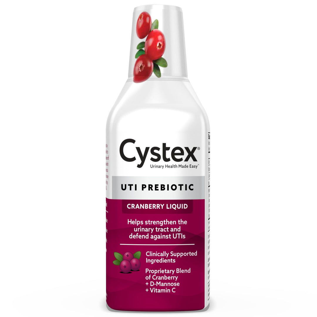 Cystex Urinary Tract Infection Support and Prevention for Men and Women, Cranberry Prebiotic Supplement for UTI Protection & Urinary Health Maintenance, D-Mannose & Vitamin C, 7.6 oz