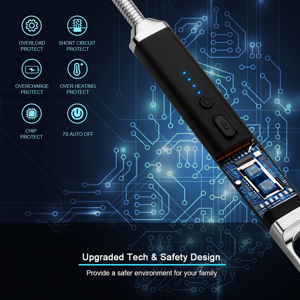 SUPRUS Lighter Rechargeable USB Lighter Arc Electric Li