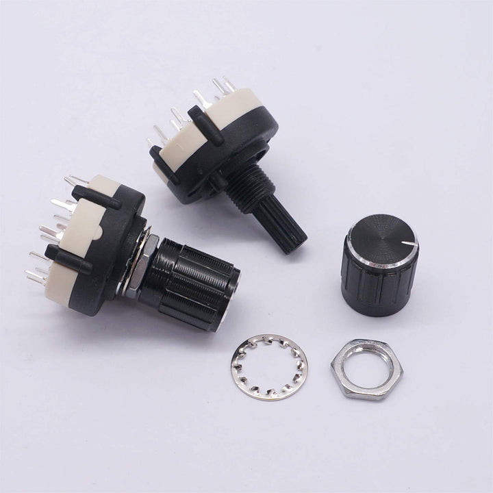 Taiss 3pcs Rotary Switch RS26 2P12T Band Switch Band Ch