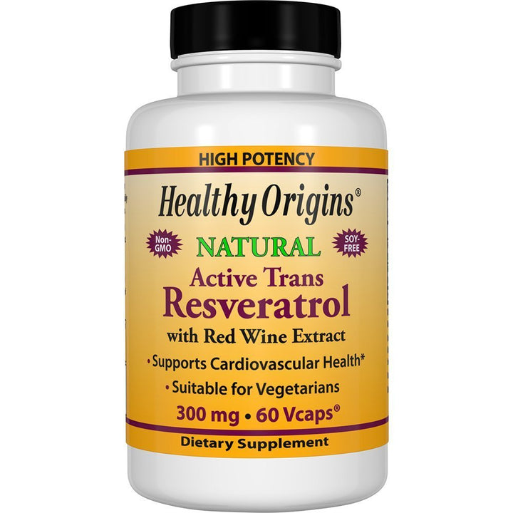 Heathy Origins Fermented Resveratrol (Non-GMO, 98% Tran